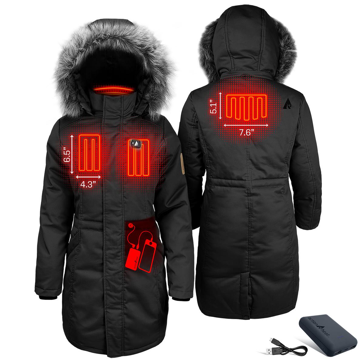 Heatrea 5V Women's Battery Heated Parka Jacket