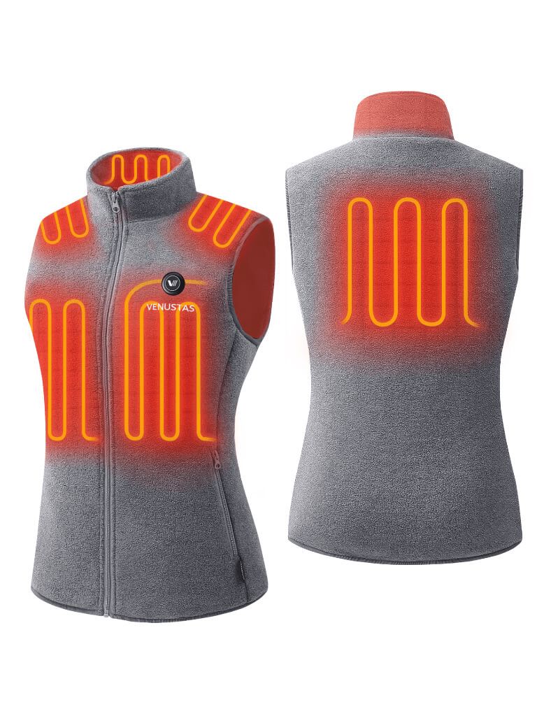 Women’s Heated Fleece Vest (Up to 13 heating hours), W2117 Pro