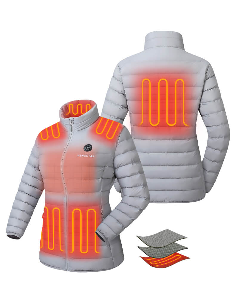 Women's Heated Lightweight Puffer Jacket 7.4V, W48 [Final Sale]