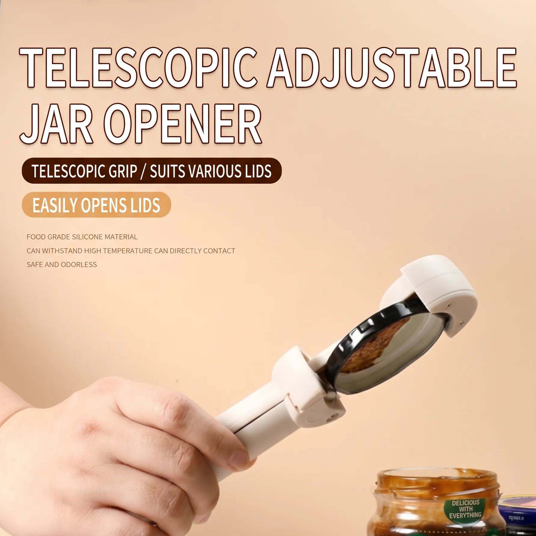  Universal lid opener, a labor-saving and helpful helper in the kitchen