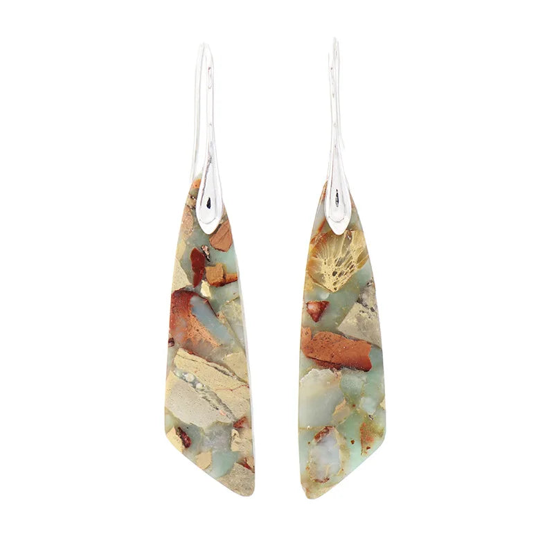 Bohemian Emperor Stone Pendant Earrings