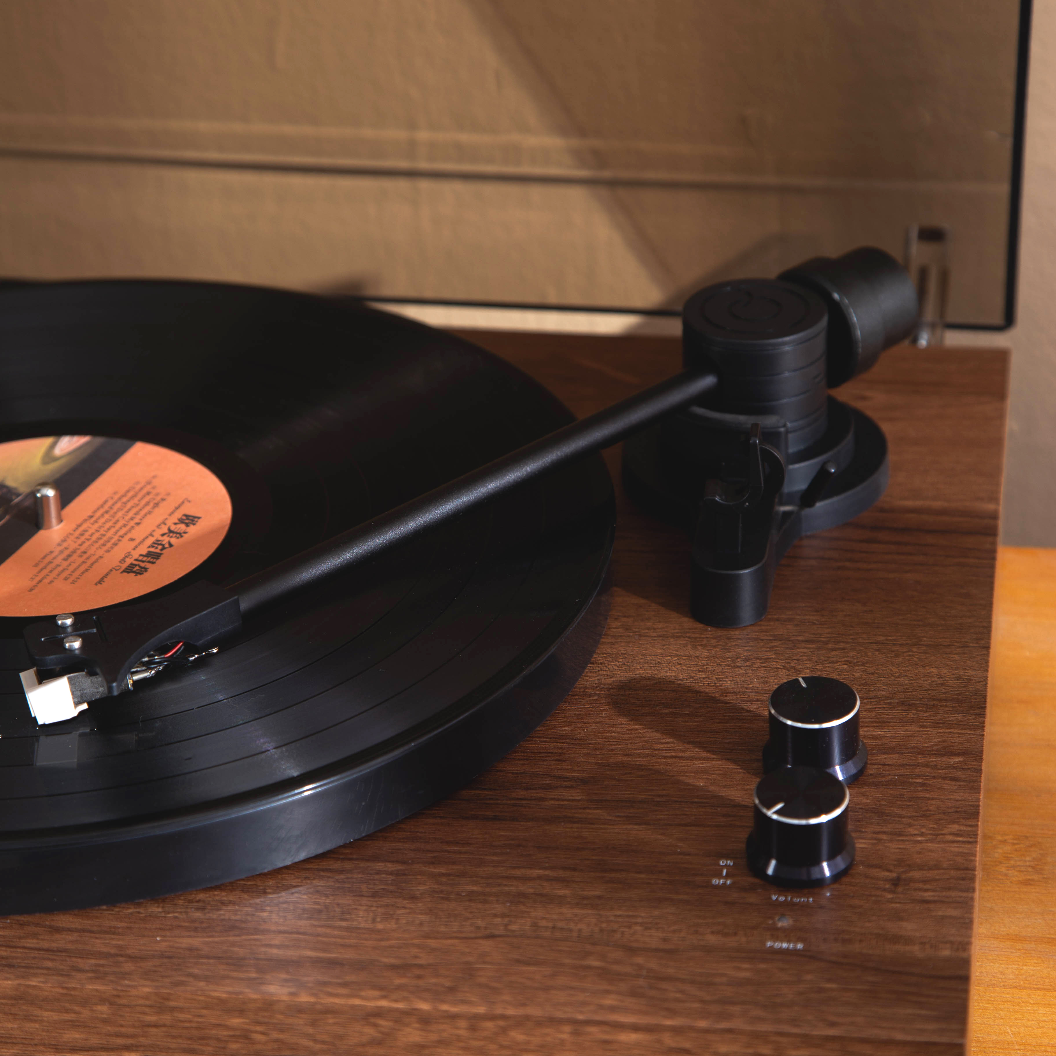 Soryne JY40 Retro Wood Grain Turntable | Audio-Technica Stylus