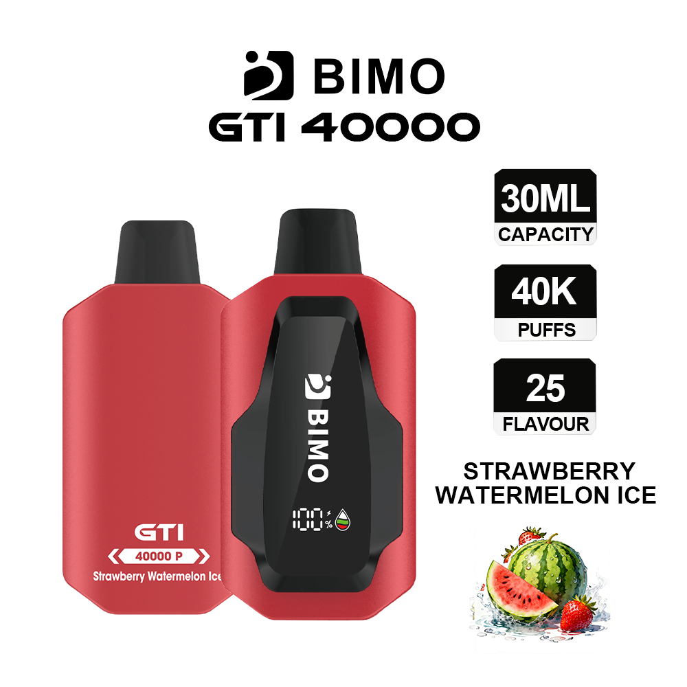 BIMO GTI - Jednorazowe papierosy elektroniczne o bardzo dużej pojemności 40 000 Puffs