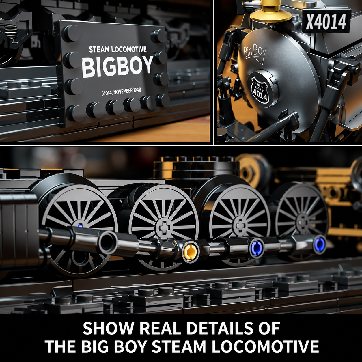 Big Boy 4014 Steam Locomotive Building Set