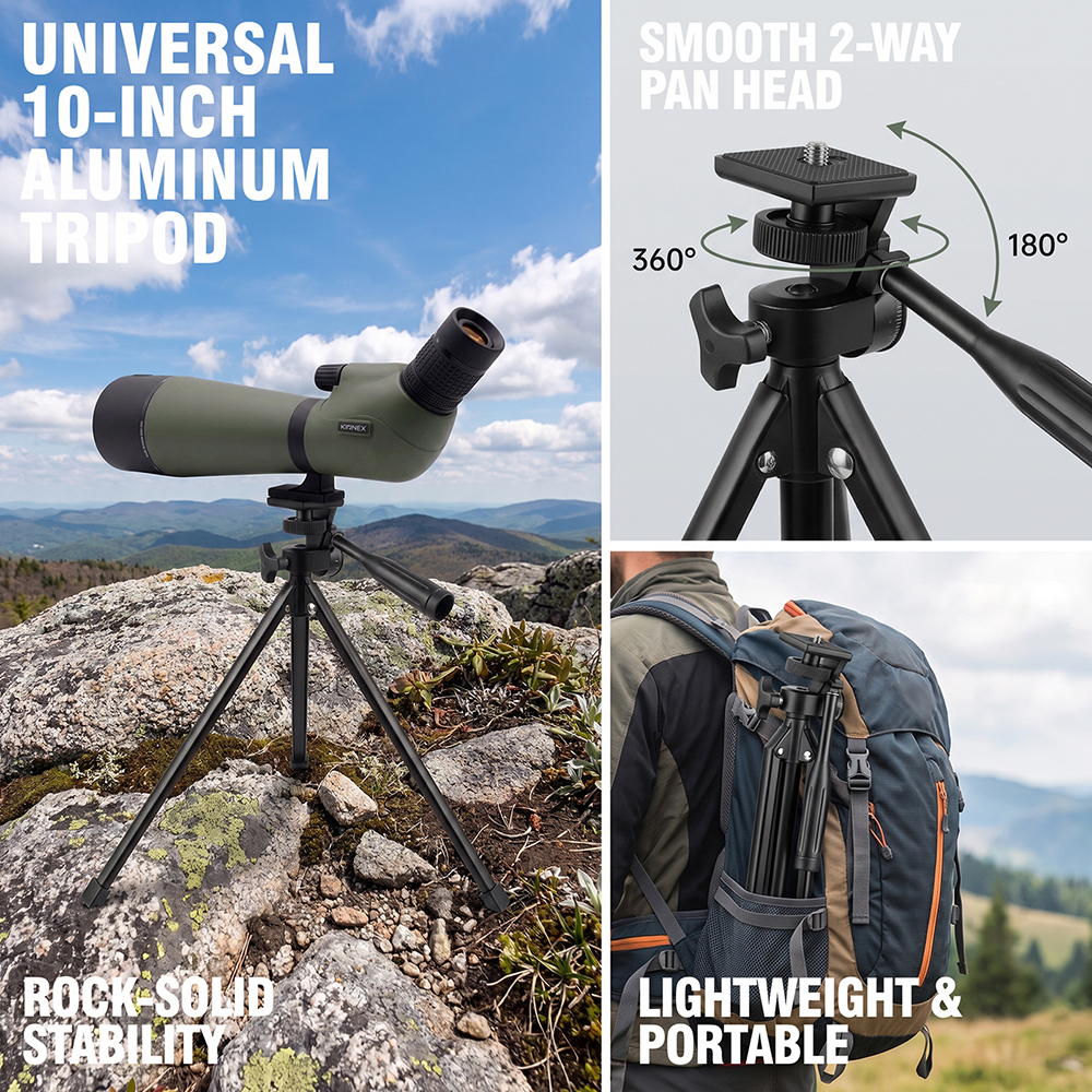 Universal 10-In Aluminum Tripod