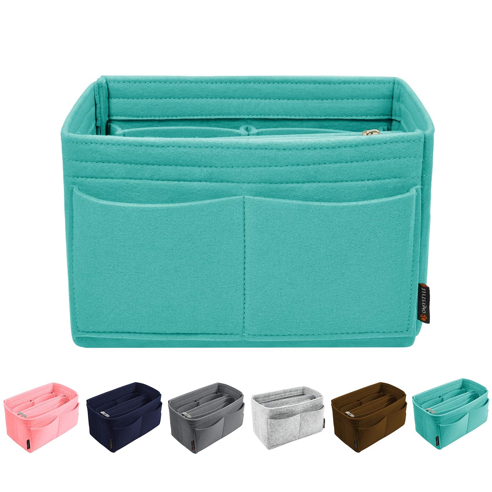 OMYSTYLE Purse Organizer Insert, Felt Tote Bag Organizer Insert with 6 Size