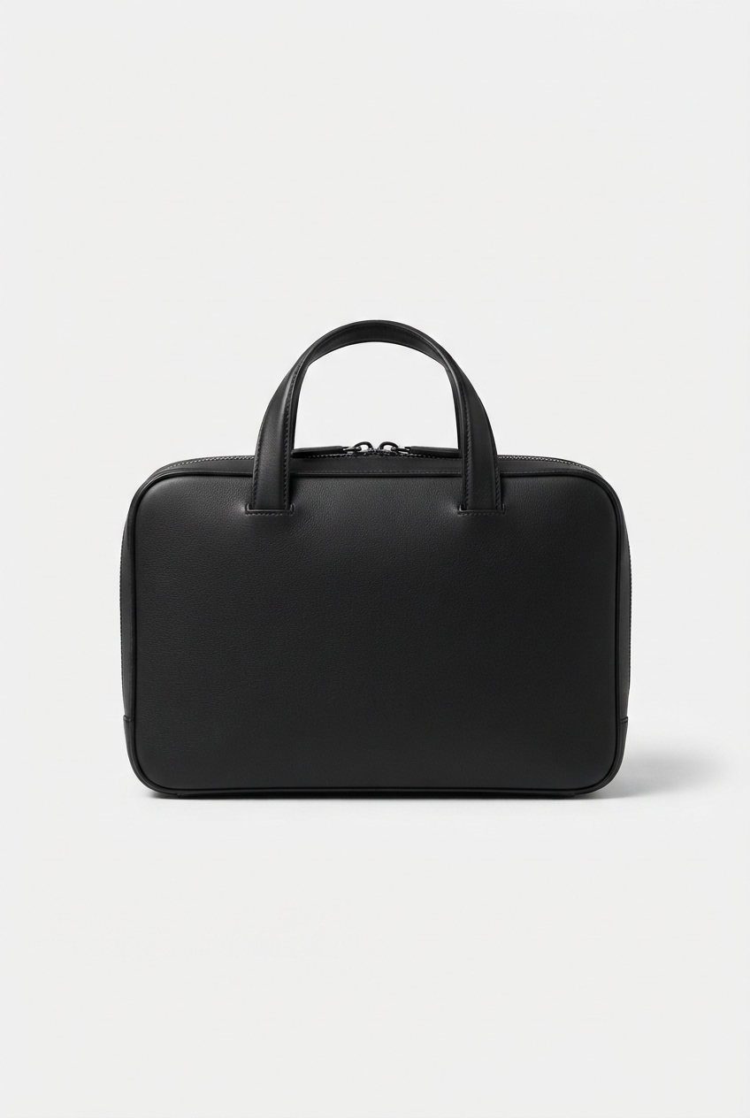 Black zip pouch for small essentials