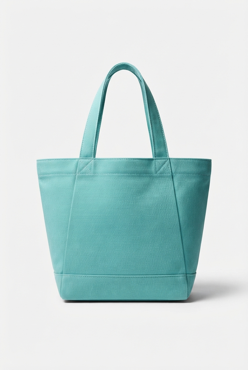 Aquamarine water-resistant beach bag