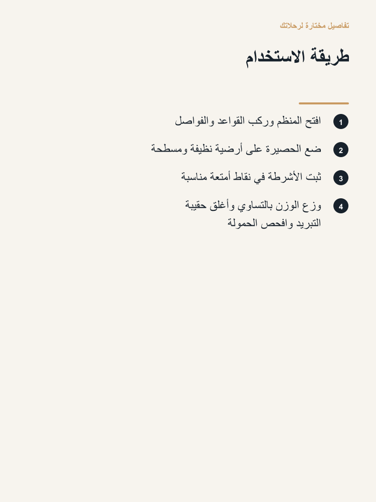 Cargo Organizer and Cooler Set - Arabic detail 5