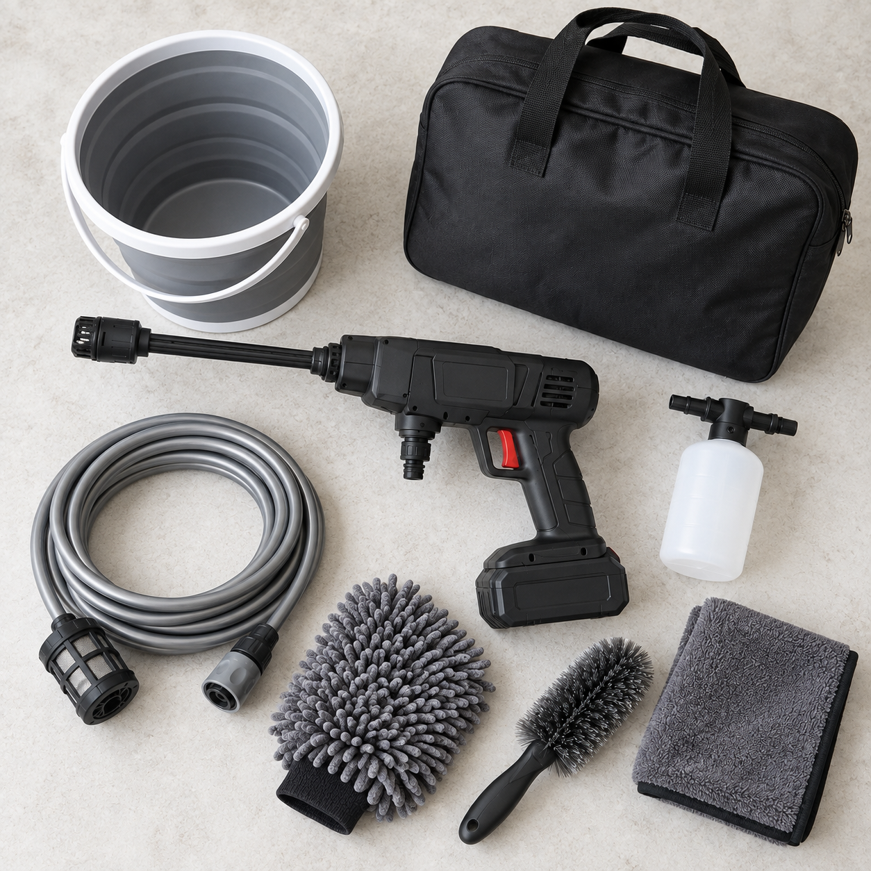 Portable Car Wash and Drying Kit - gallery view 6