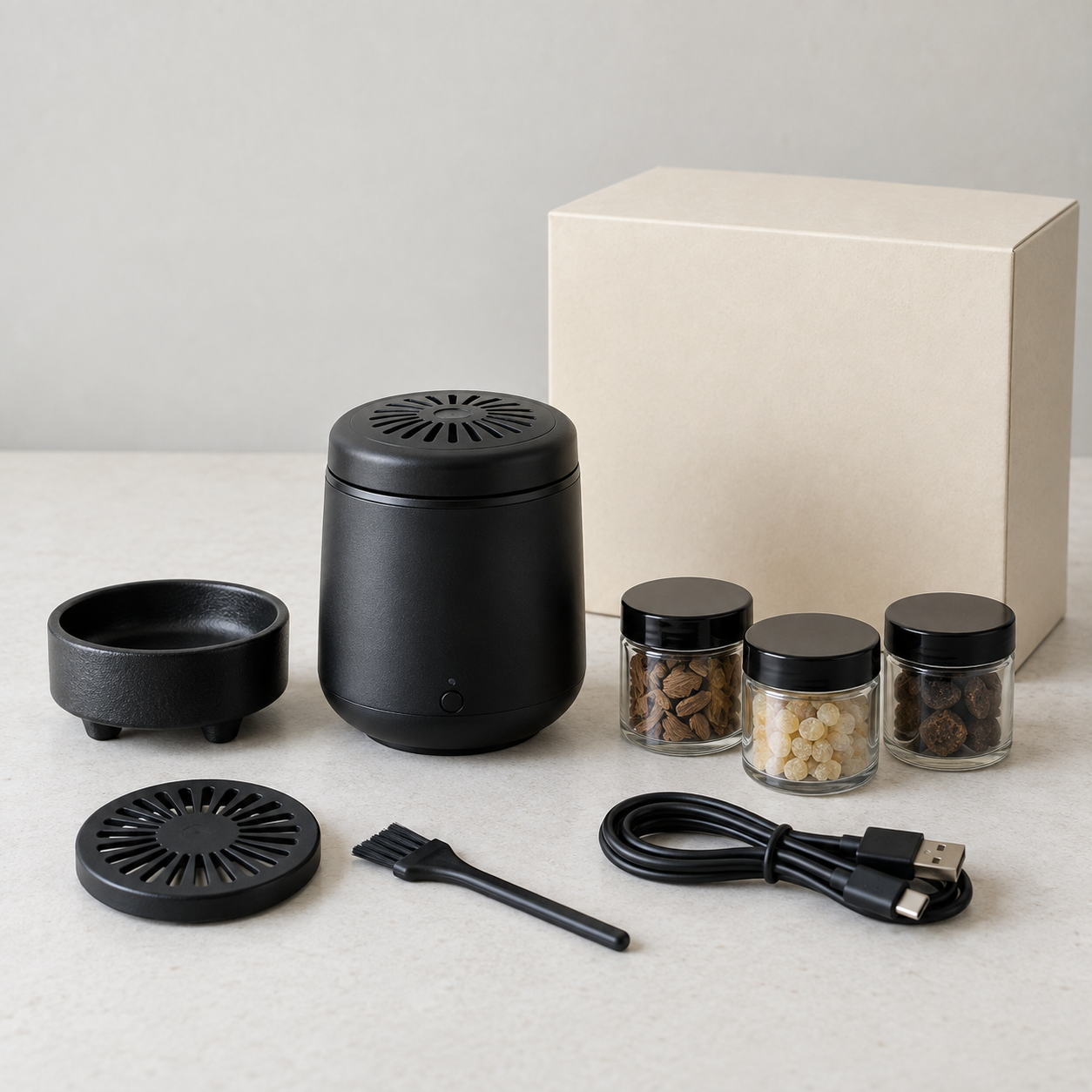 Incense and Vehicle Fragrance Gift Set - gallery view 1