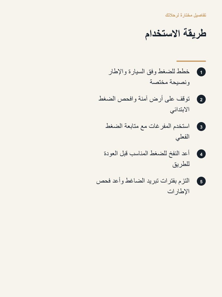 Off-Road Tire Pressure and Inflation Kit - Arabic detail 5