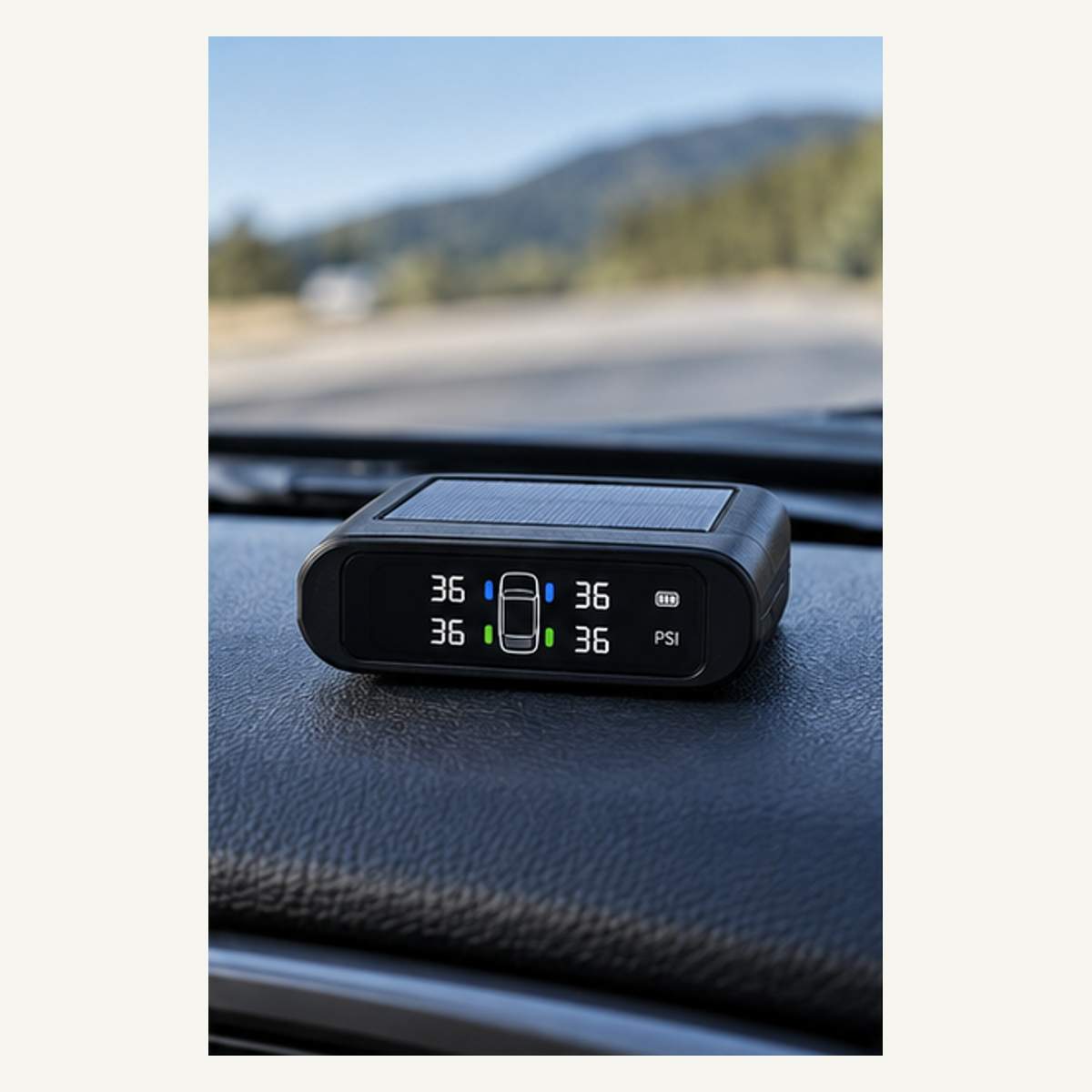 Solar Wireless Tire Pressure Monitor Kit - gallery view 2