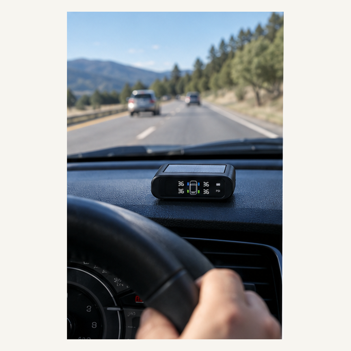 Solar Wireless Tire Pressure Monitor Kit - gallery view 5