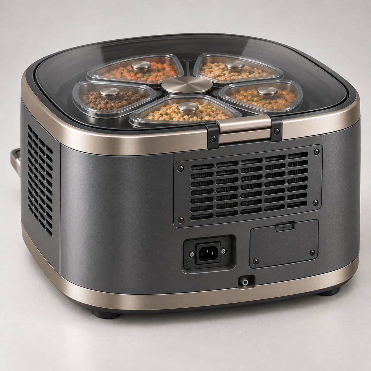 WaggleMew FreshVault Pro Refrigerated 6-Meal Smart Pet Feeder