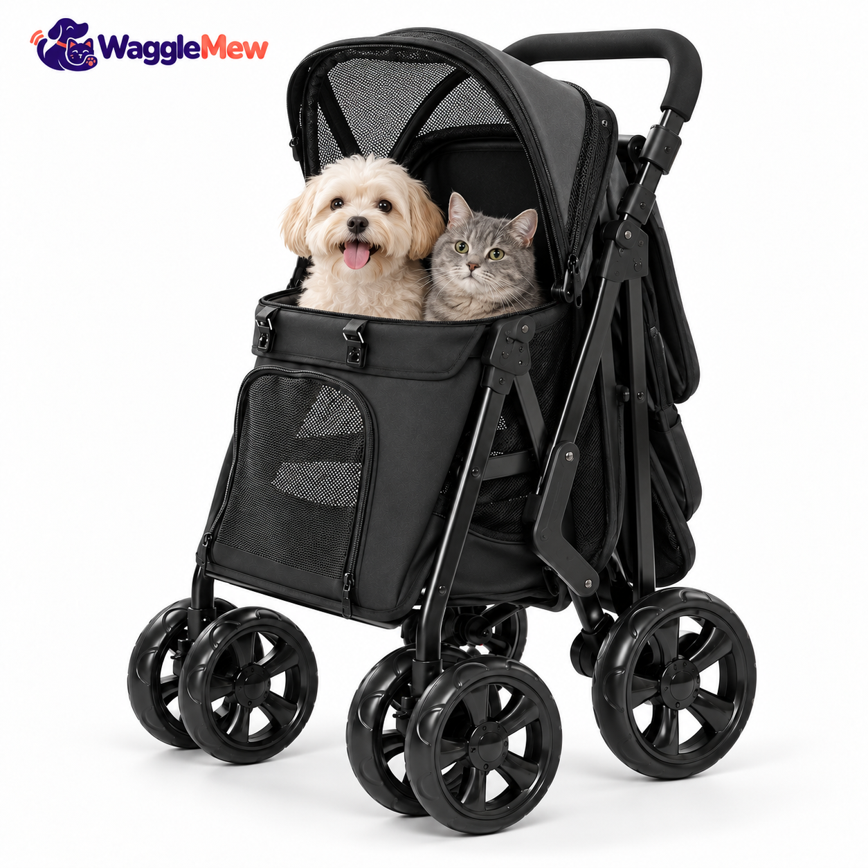 WaggleMew TrailRamp XL Pet Stroller
