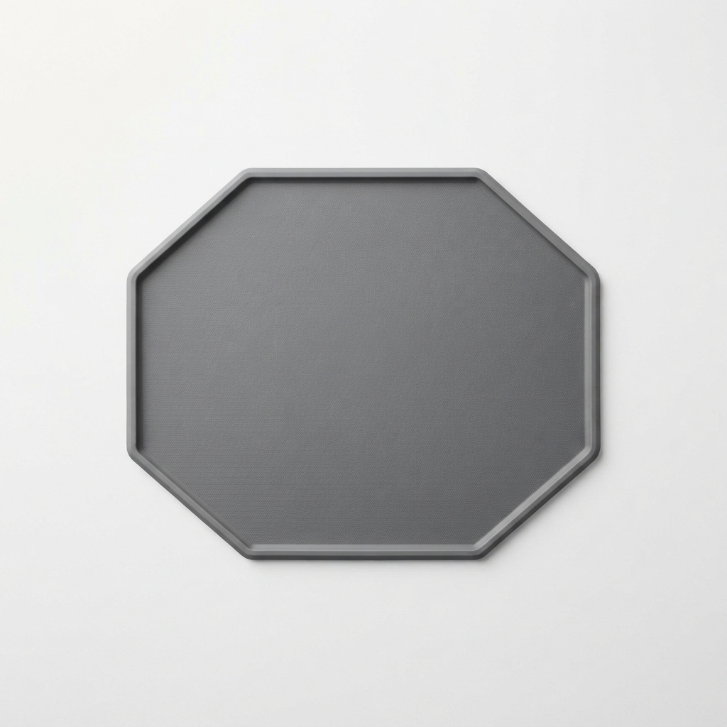 PAWORA grey silicone non-slip pet feeding placemat