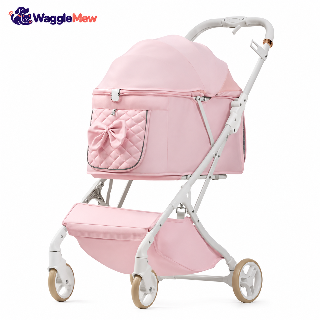 WaggleMew QuickFold Air Pet Stroller
