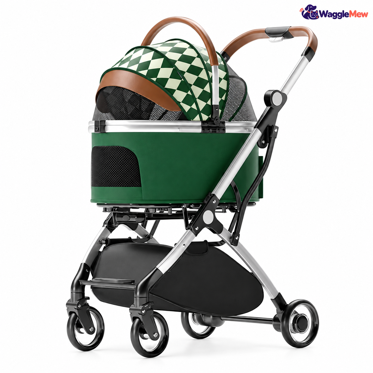 WaggleMew RoadMate Aluminum Travel Pet Stroller