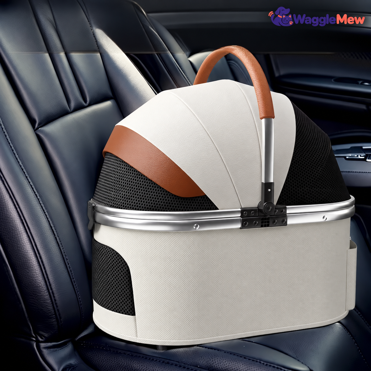 WaggleMew RoadMate Aluminum Travel Pet Stroller