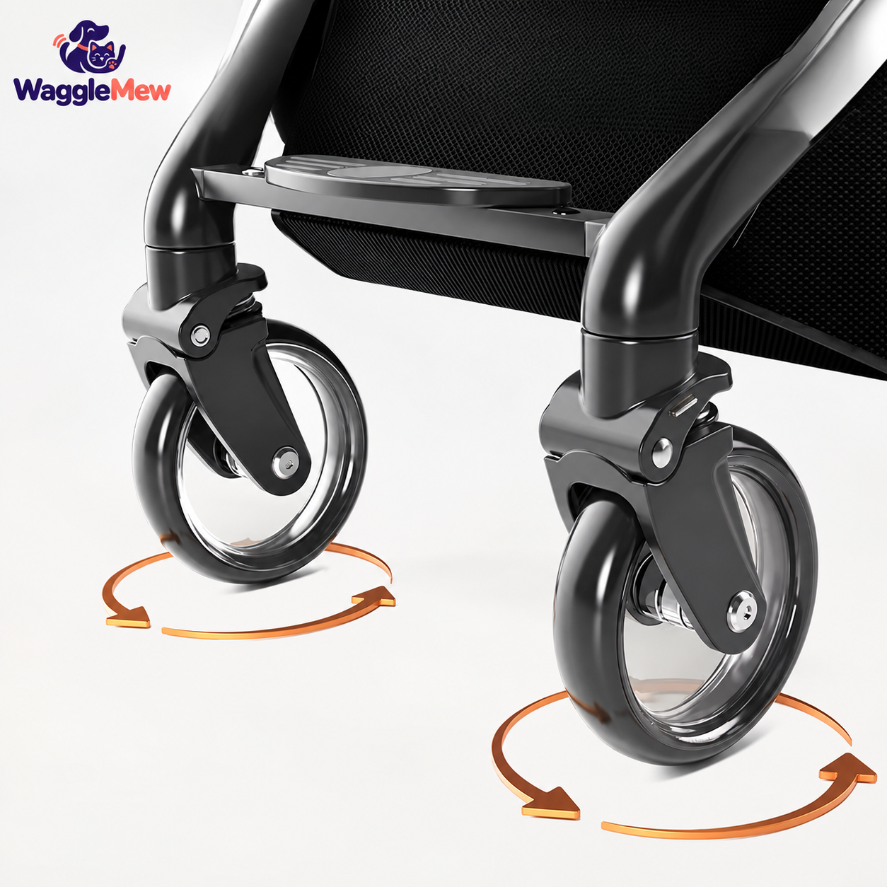 WaggleMew RoadMate Aluminum Travel Pet Stroller