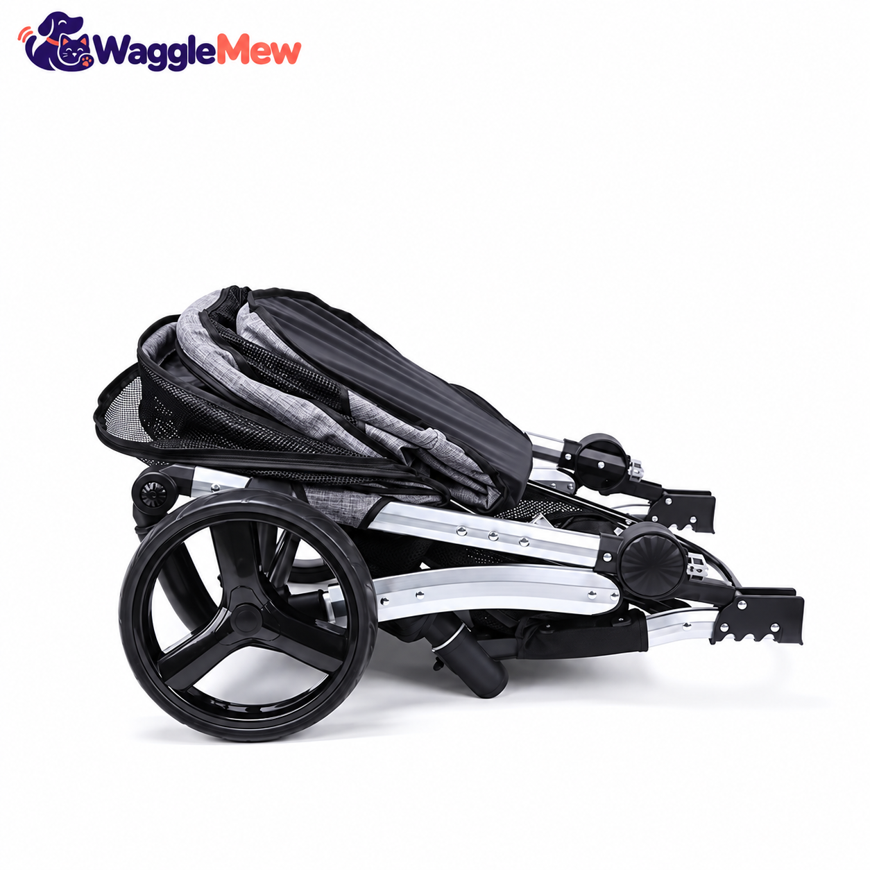 WaggleMew VistaMax High-View Large Pet Stroller