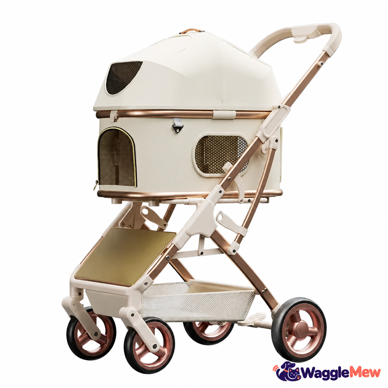 WaggleMew DuoPod Twin Pet Stroller