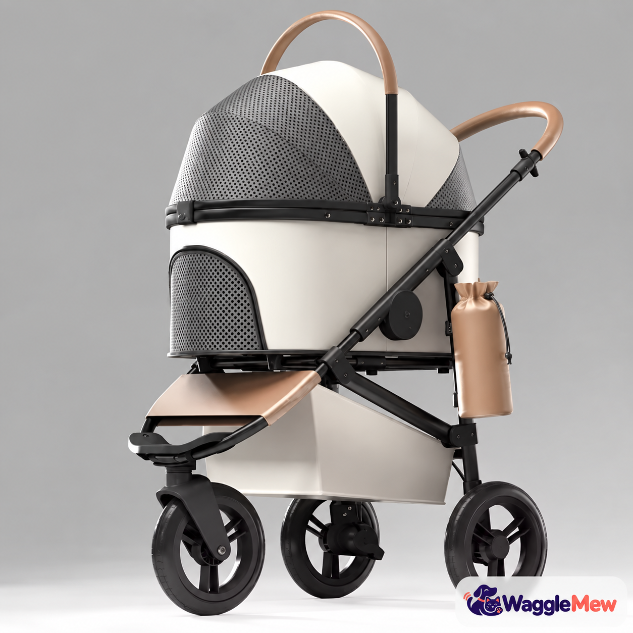 WaggleMew FlexCarry Convertible Travel Pet Stroller