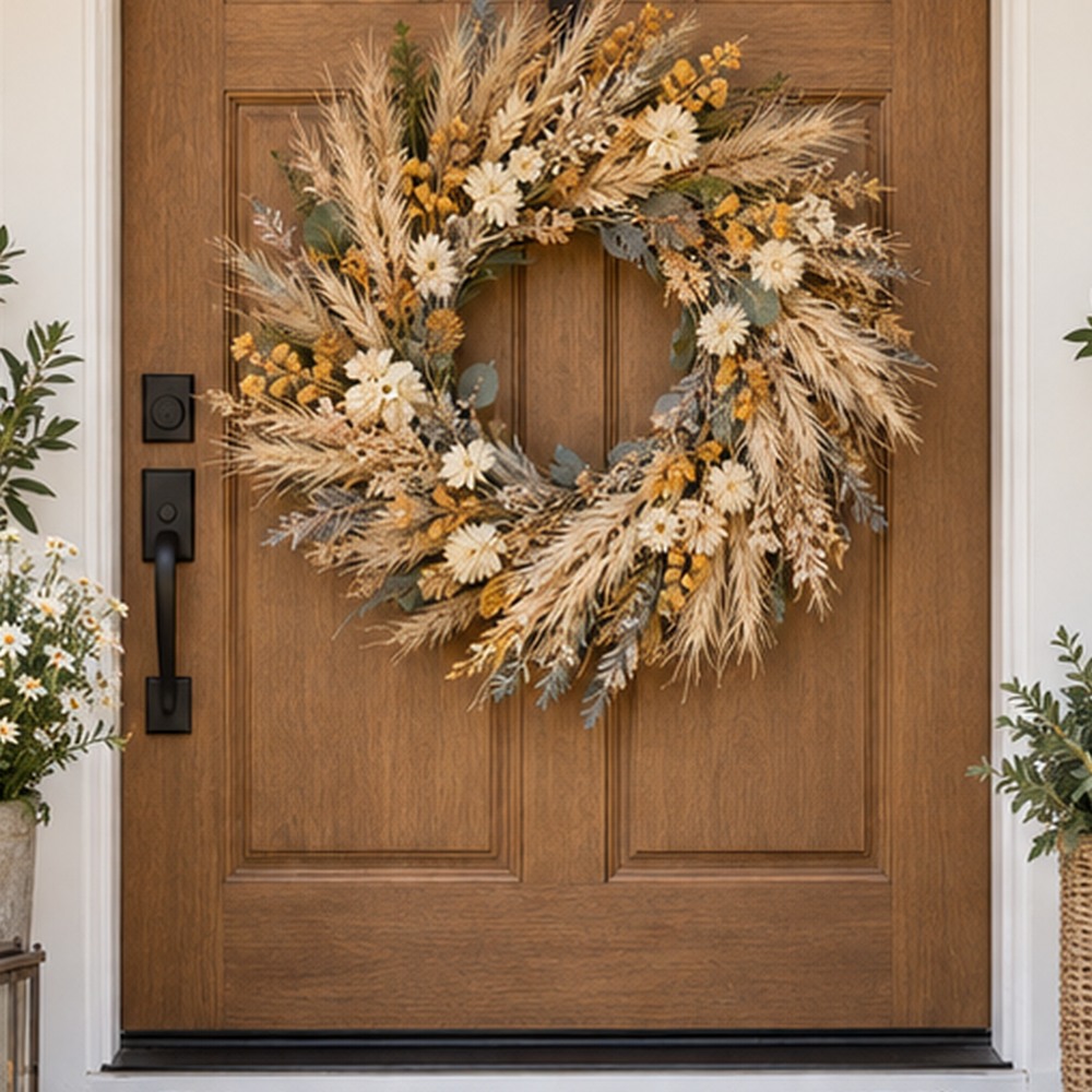 Anniversary Garden Wreath botanical close-up