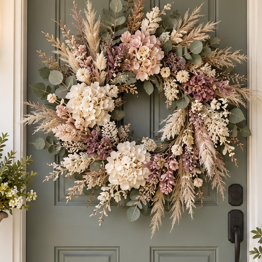 Hostess Gift Wreath botanical close-up