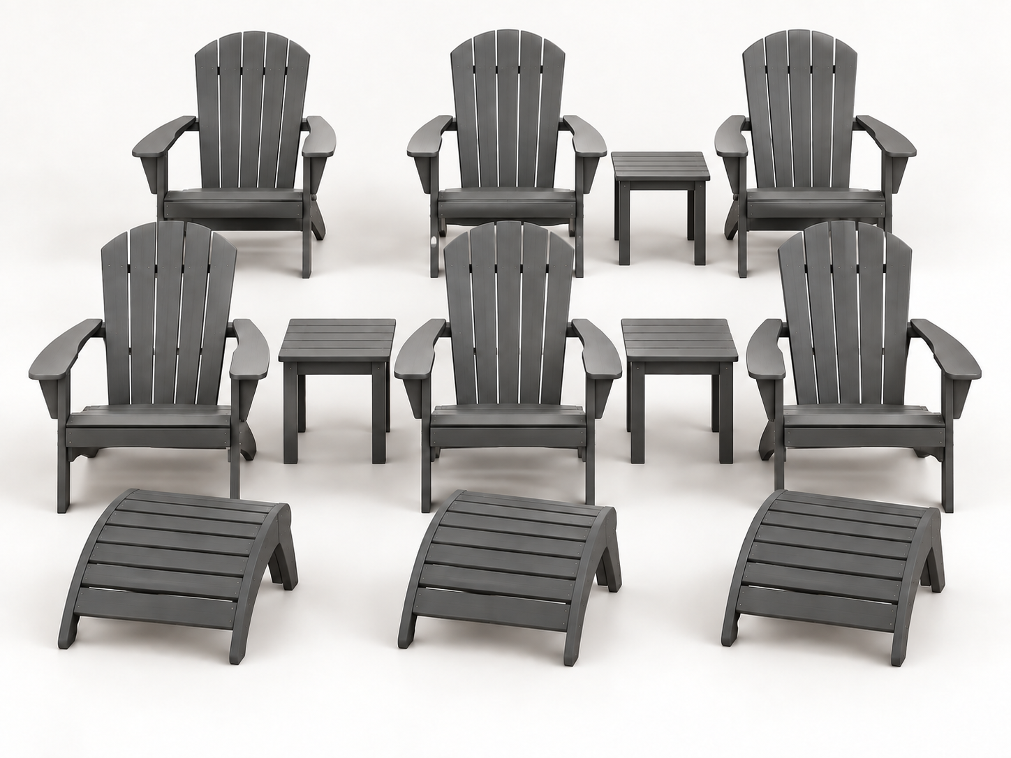 Livitara Shoreline outdoor lounge set in Graphite on a white background