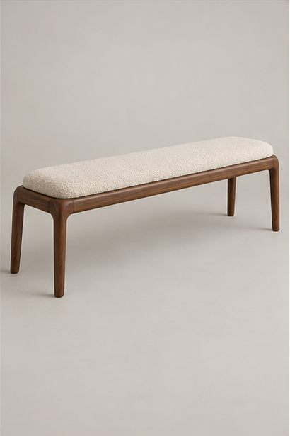 HONROOM Arden Cushioned Dining Bench original concept rendering