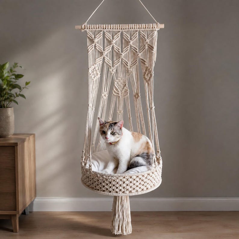 Woven Boho Cat Hammock