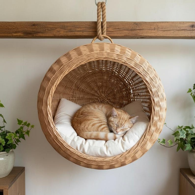 Wicker Cat Hammock