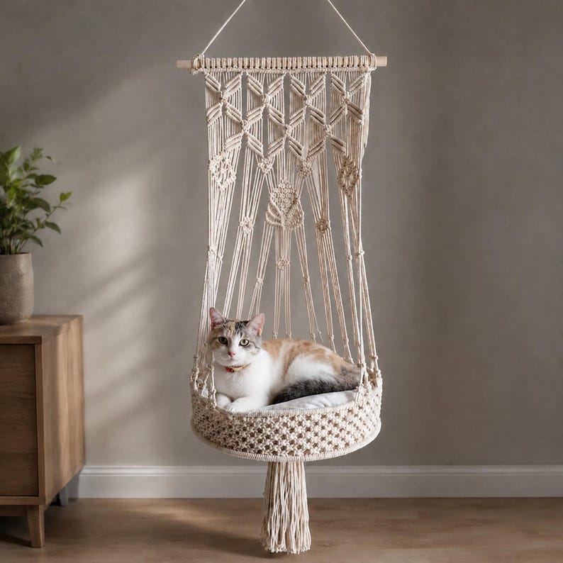 Woven Boho Cat Hammock