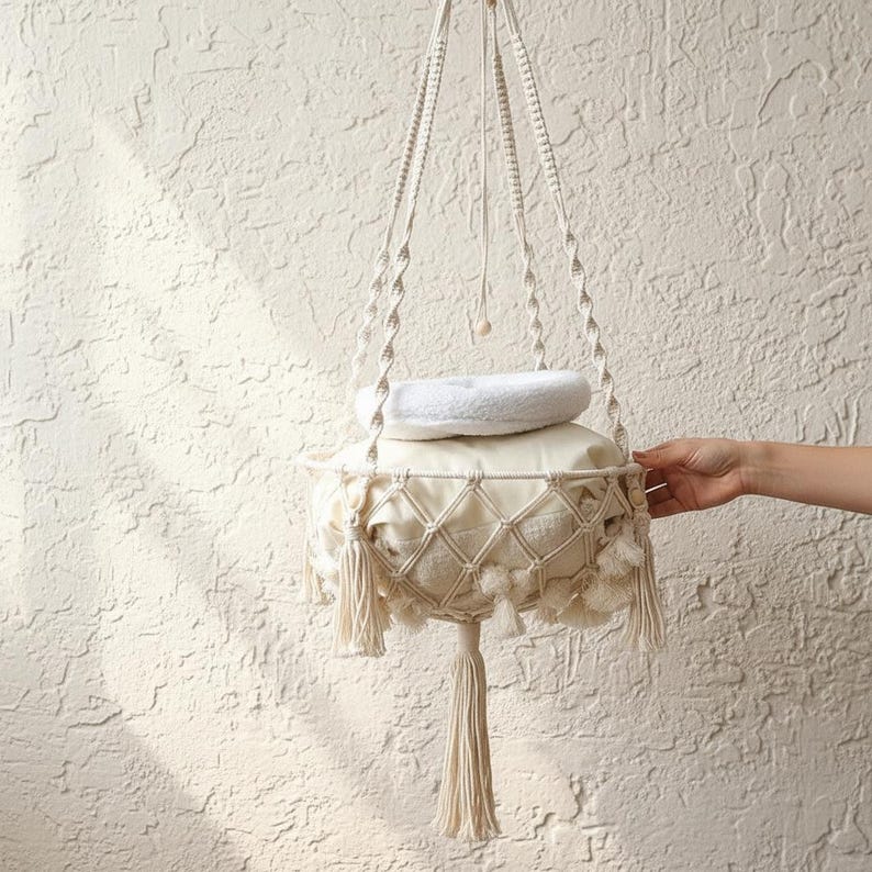 Boho Cotton Cat Hammock