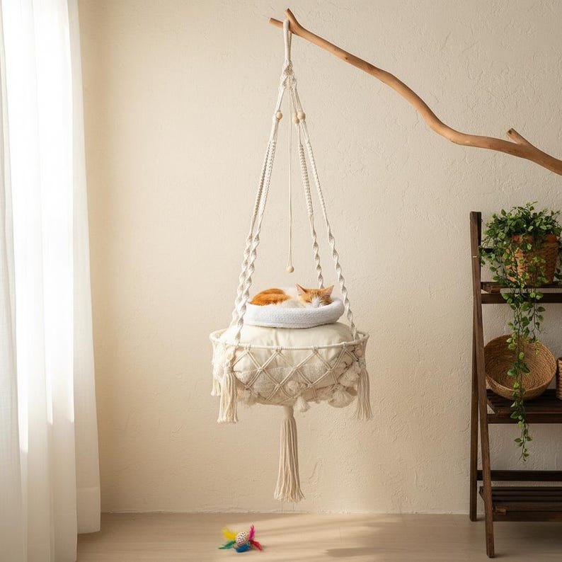 Boho Cotton Cat Hammock