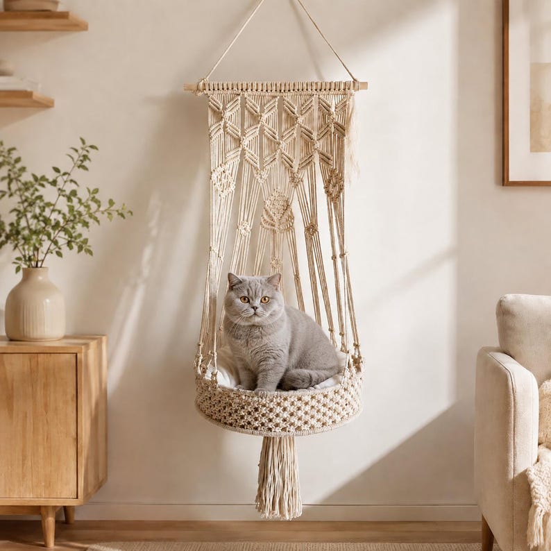Woven Boho Cat Hammock