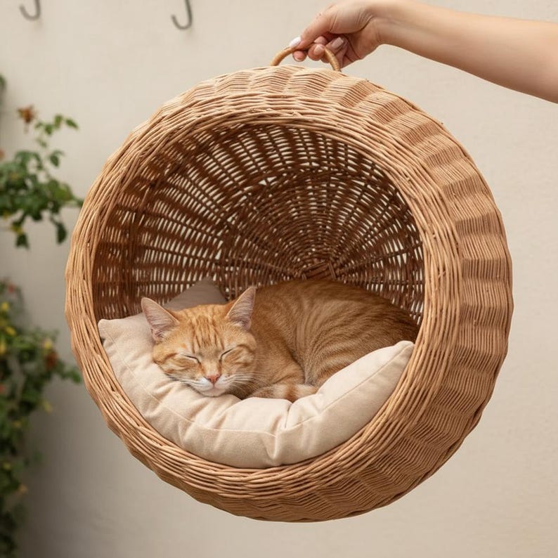 Wicker Cat Hammock