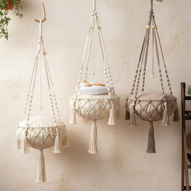 Boho Cotton Cat Hammock