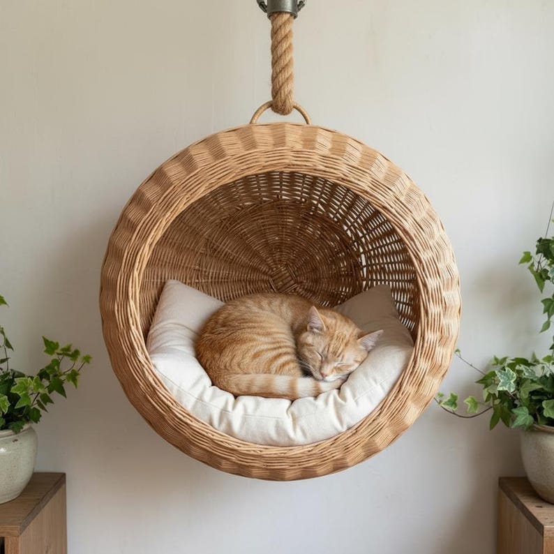 Wicker Cat Hammock