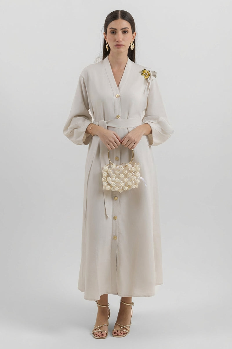 Longline Button Front Dress