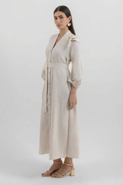 Longline Button Front Dress