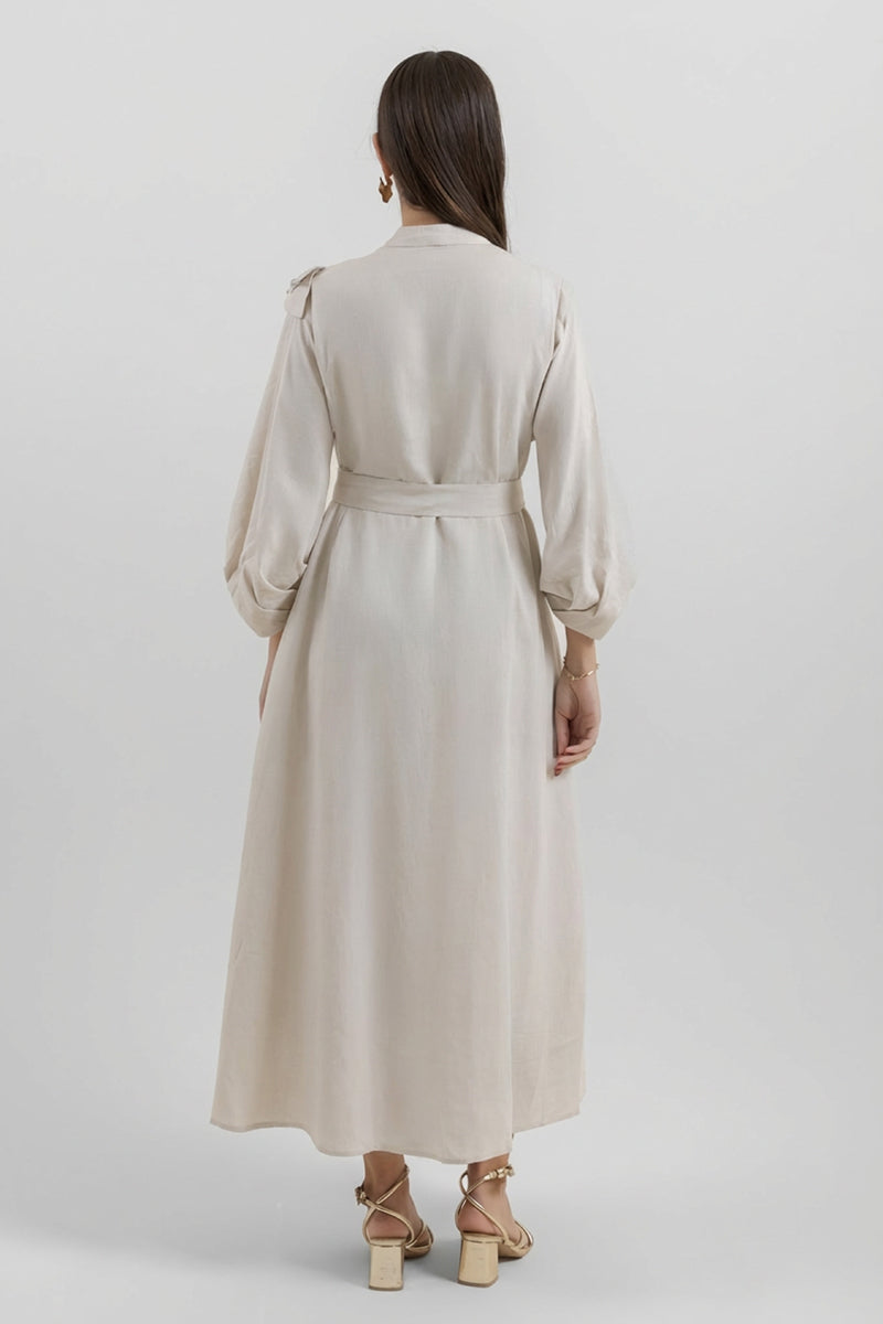 Longline Button Front Dress