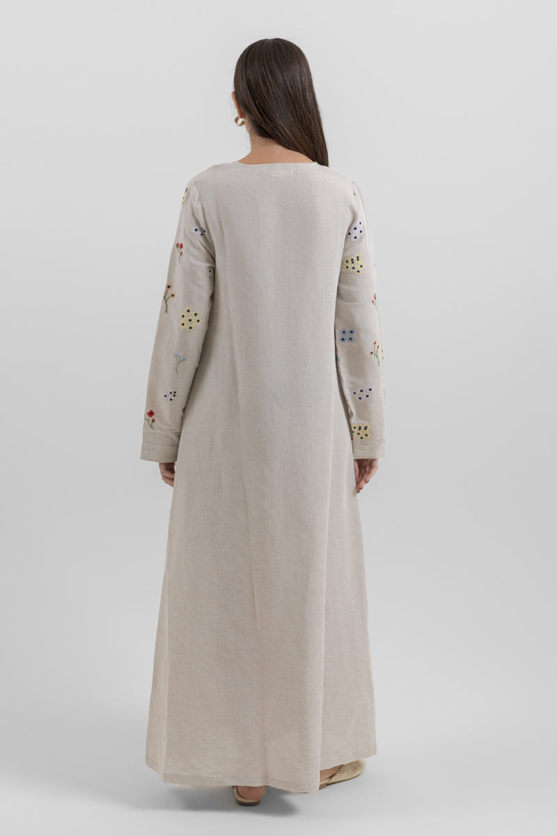 Maxi Dress with Soft Pattern