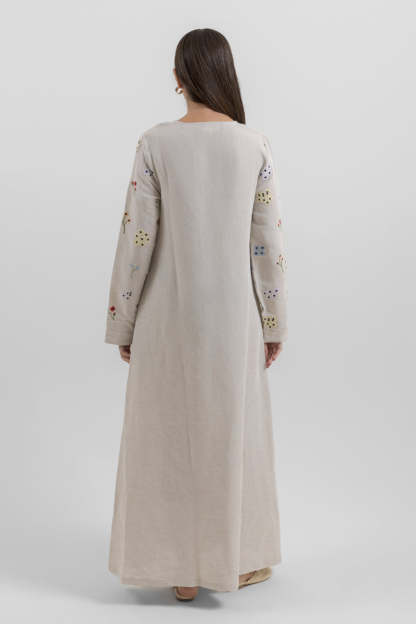 Maxi Dress with Soft Pattern