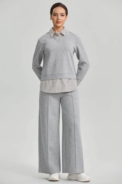 Wide Leg Elastic Waist Pants