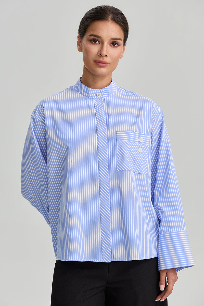 Striped Button Back Shirt