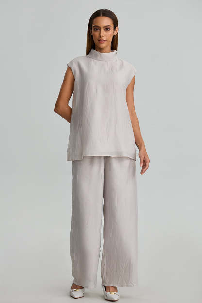 Wide Leg Elastic Waist Pants