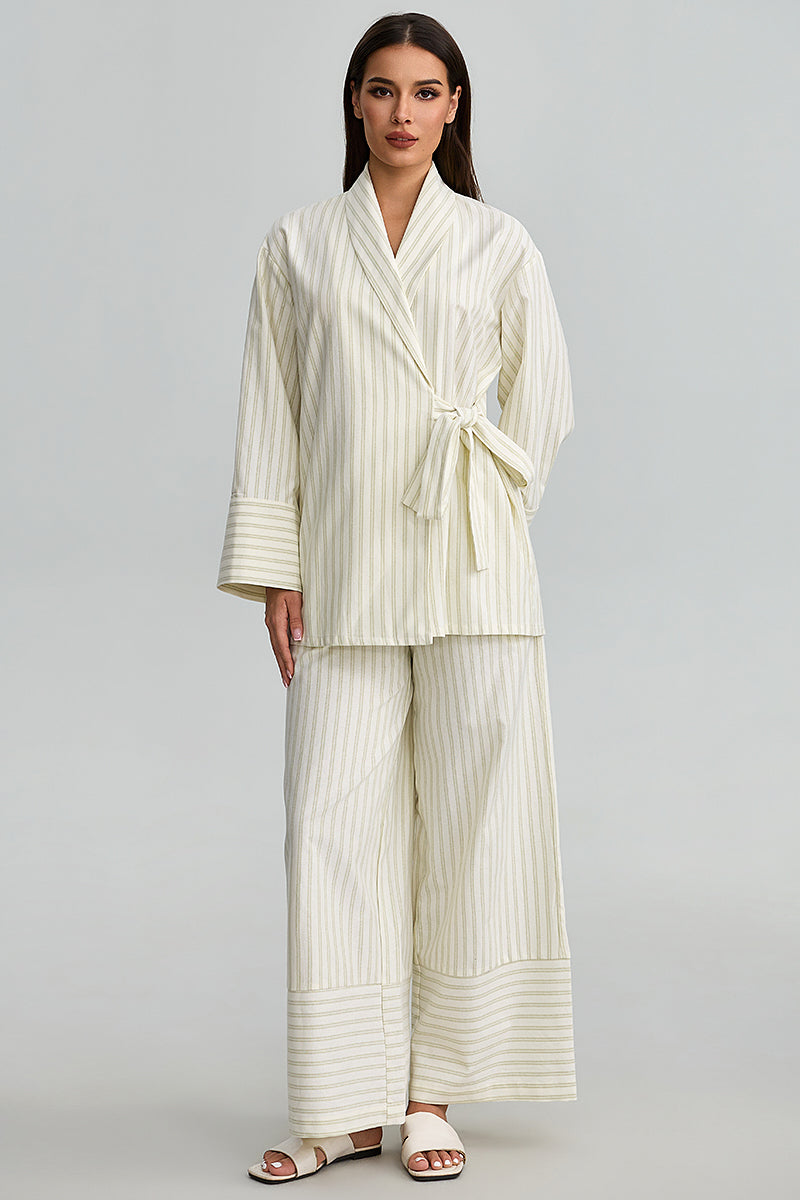 Striped Wide Leg Pants